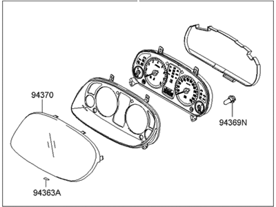 2006 Hyundai Azera Speedometer - 94001-3L001