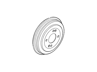 Hyundai 58411-3X000 Drum-Rear Brake