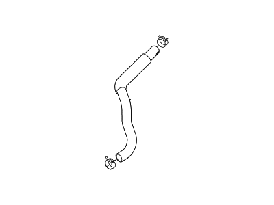 Hyundai Santa Fe Sport Radiator Hose - 25412-4Z500