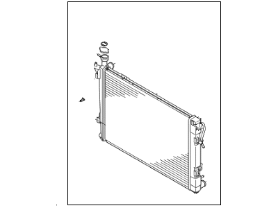 2013 Hyundai Santa Fe Sport Radiator - 25310-2B950