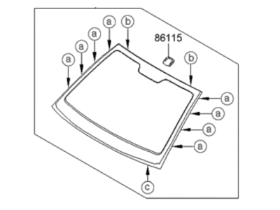 Hyundai Accent Windshield - 86110-1E110
