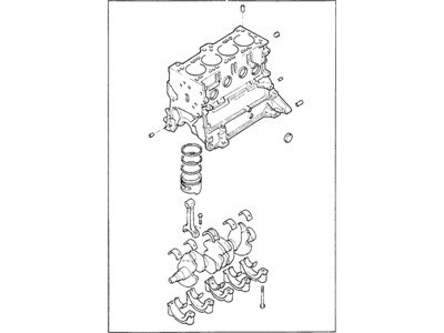 Hyundai 21102-22R01 Engine Assembly-Short