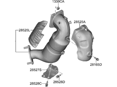 Hyundai Elantra N Catalytic Converter - 28530-2GLB0