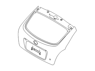 Hyundai 73700-1E210 Panel Assembly-Tail Gate