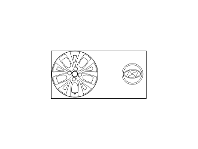 Hyundai 52960-1R600 Wheel Hub Cap Assembly