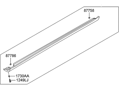 Hyundai 87751-3L200 Moulding Assembly-Side Sill,LH