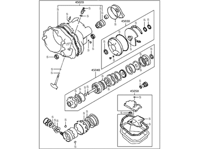 1988 Hyundai Excel Automatic Transmission Overhaul Kit - 45010-36000