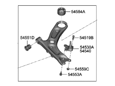 Hyundai Kona N Control Arm - 54501-I3000