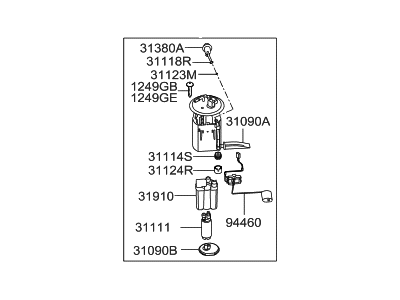 Hyundai Elantra Fuel Sending Unit - 31110-2H000