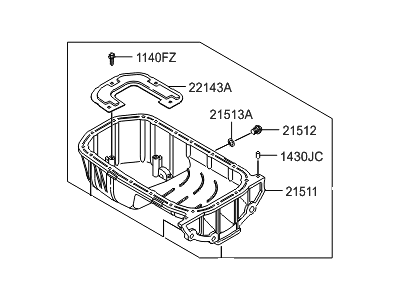 Hyundai 21510-26601 Pan Assembly-Engine Oil