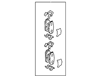 Hyundai 58302-28A00 Rear Disc Brake Pad Kit