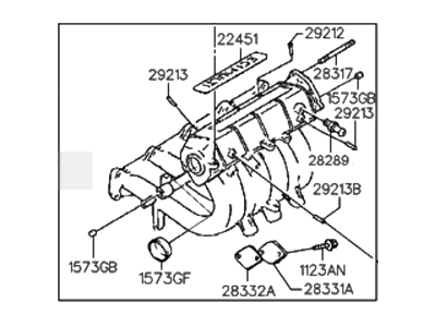 1996 Hyundai Sonata Intake Manifold - 28310-33182