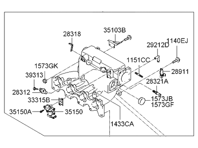 Hyundai Tucson Intake Manifold - 28310-23905