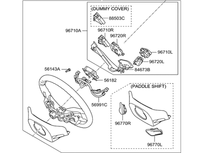 Hyundai 56110-2V647-RY Steering Wheel Assembly