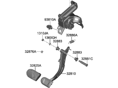 Hyundai Ioniq 6 Brake Pedal - 32800-KL100