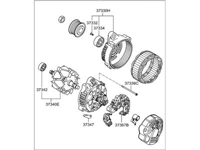 Hyundai 37300-3C250 Generator Assembly