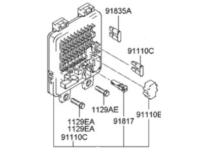Hyundai Elantra Relay Block - 91110-2D000