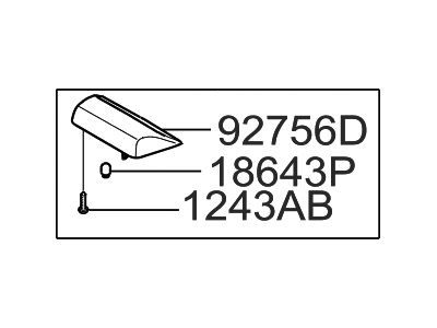 Hyundai 92750-1E000-OR Lamp Assembly-High Mounted Stop