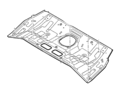 Hyundai 65511-G7000 Panel Assembly-Rear Floor,Front