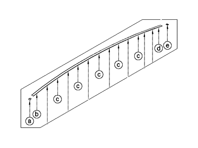 Hyundai 87220-B1000 Moulding Assembly-Roof,RH