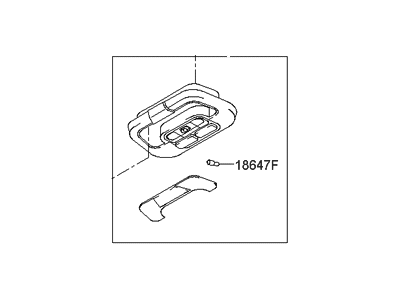 Hyundai 92820-38000-OI Overhead Console Lamp Assembly