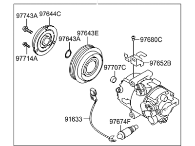 Hyundai 97701-A5800 Compressor Assembly