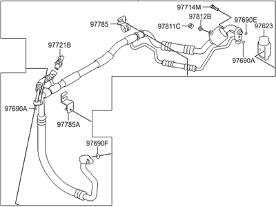 Hyundai 97775-A5600 Tube Assembly-Suction & Liquid