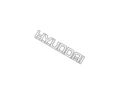 Hyundai 86321-3D100 Emblem