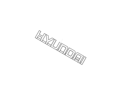 Hyundai 86321-3D000 Emblem