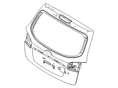 Hyundai 73700-0W510 Panel Assembly-Tail Gate