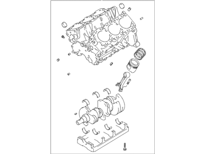 Hyundai 21102-39A00 Engine Assembly-Short