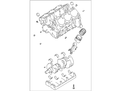 Hyundai 21102-39B00-HRM Reman Short Engine