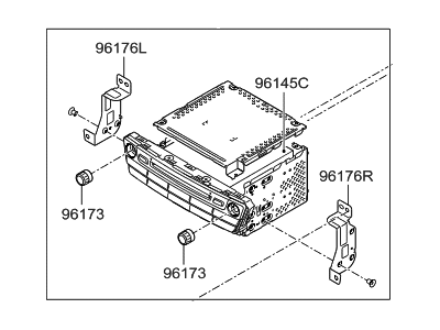 Hyundai 96560-B1427-4X Head Unit Assembly-Avn