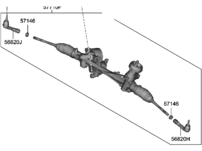 Hyundai Veloster N Rack And Pinion - 57770-K9500