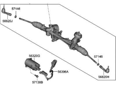 Hyundai Veloster N Rack And Pinion - 57700-K9510