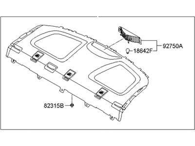 Hyundai 85610-3Y500-RY Trim Assembly-Package Tray