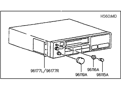 Hyundai 96140-33120 Radio Assembly-Electronic Tune Radio