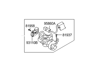 Hyundai Ignition Switch - 81910-3S100