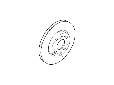 Hyundai Tucson Brake Disc - 51712-2T100