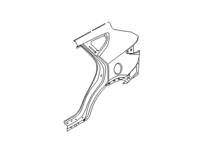 Hyundai 71504-4ZC00 Panel Assembly-Quarter Outer,RH