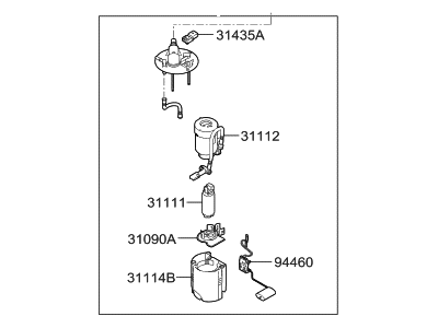 Hyundai Veloster Fuel Sending Unit - 31110-2V601