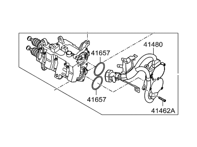 Hyundai 41470-2D300 Actuator Assembly-Clutch(1)