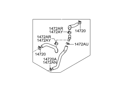 Hyundai 97311-B8300 Hose Assembly-Water Inlet