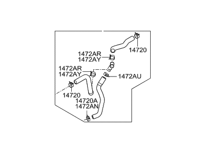 Hyundai 97312-B8300 Hose Assembly-Water Outlet