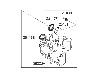 Hyundai 28210-3X010 Duct-Air "A"