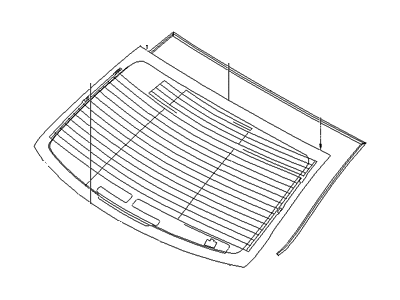 Hyundai 87110-3M000 Glass Assembly-Rear Window