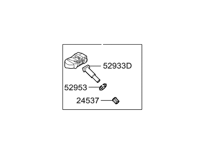 Hyundai 52933-D4100 TPMS Tire Pressure Sensor