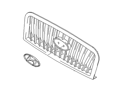 Hyundai 86350-3D010 Grille Assembly