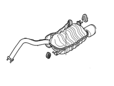 2006 Hyundai Santa Fe Muffler - 28701-2B350