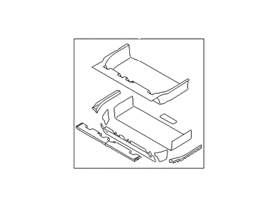 Hyundai 84265-4D200-DP Carpet Assembly-Rear Floor